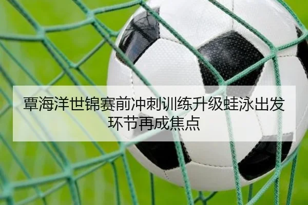覃海洋世锦赛前冲刺训练升级蛙泳出发环节再成焦点